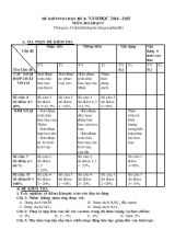 Đề kiêm tra học kỳ I - Năm học 2014 - 2015 môn Hoa học 9 thời gian 45 phút (không kể thời gian phát đề)